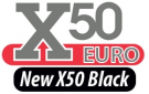 X50e black logo